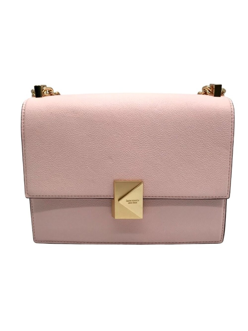 Kate Spade Pastry Pink Pebbled Leather Deco Shoulder Bag